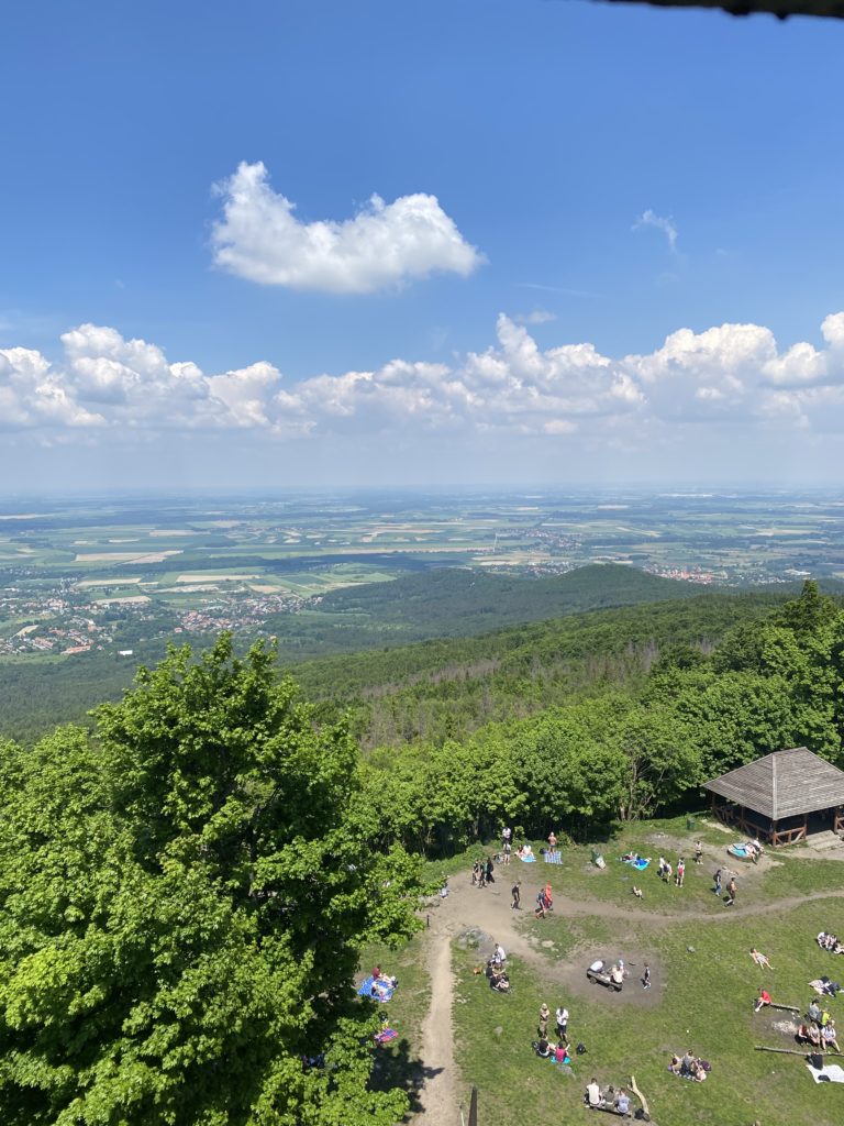 Ausblick vom Zobtenberg (Aufstieg am Zobtenberg (Ślęża)