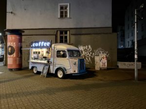 Ein kleiner Kaffeeshop in Breslau