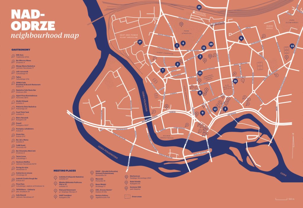 Neighbourhood Map Nadodrze Wroclaw