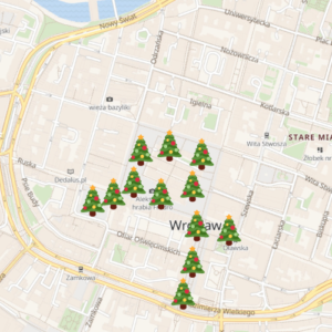 Map of Christmas Market Wroclaw