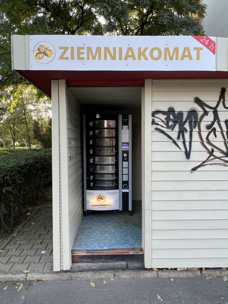 The potato vending machine in Wroclaw