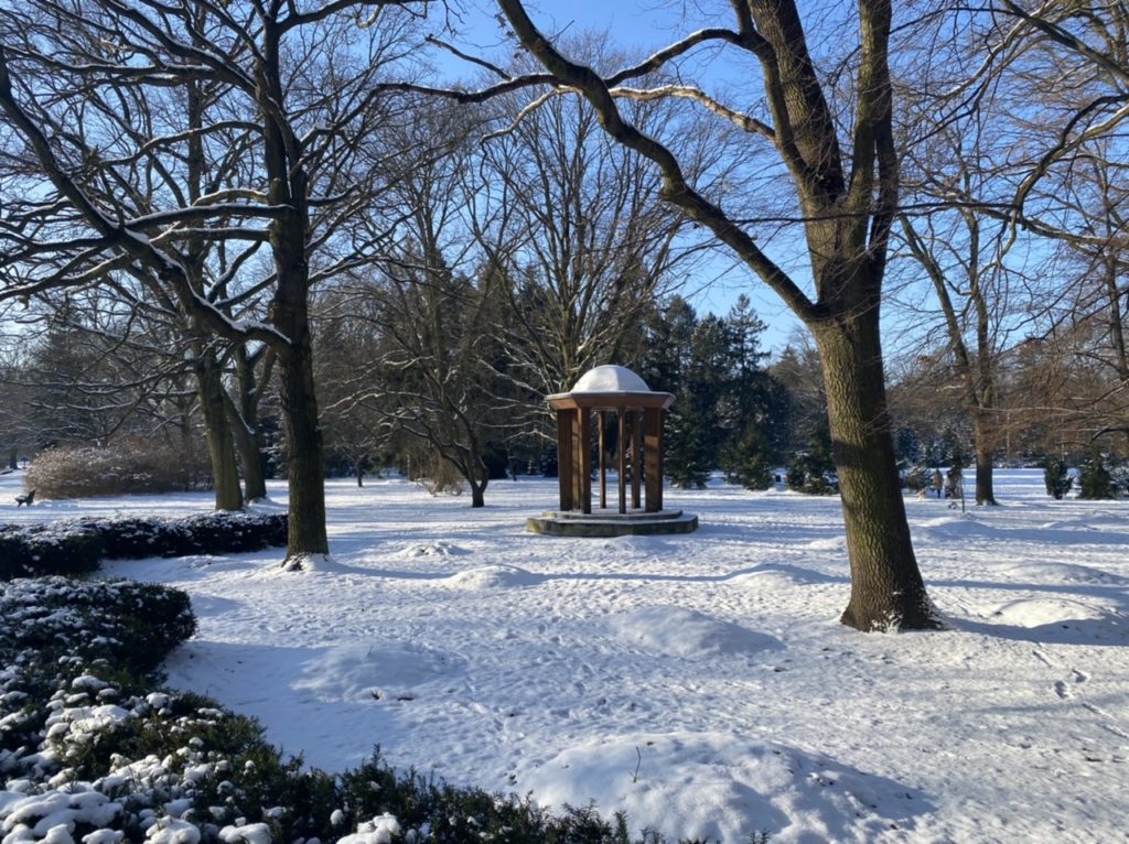 Parks in Wroclaw in Winter