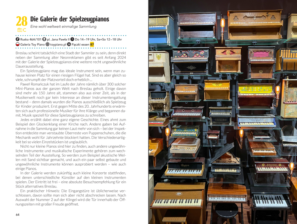 Breslau Reiseführer Vorschau Spielzeugpianogalerie