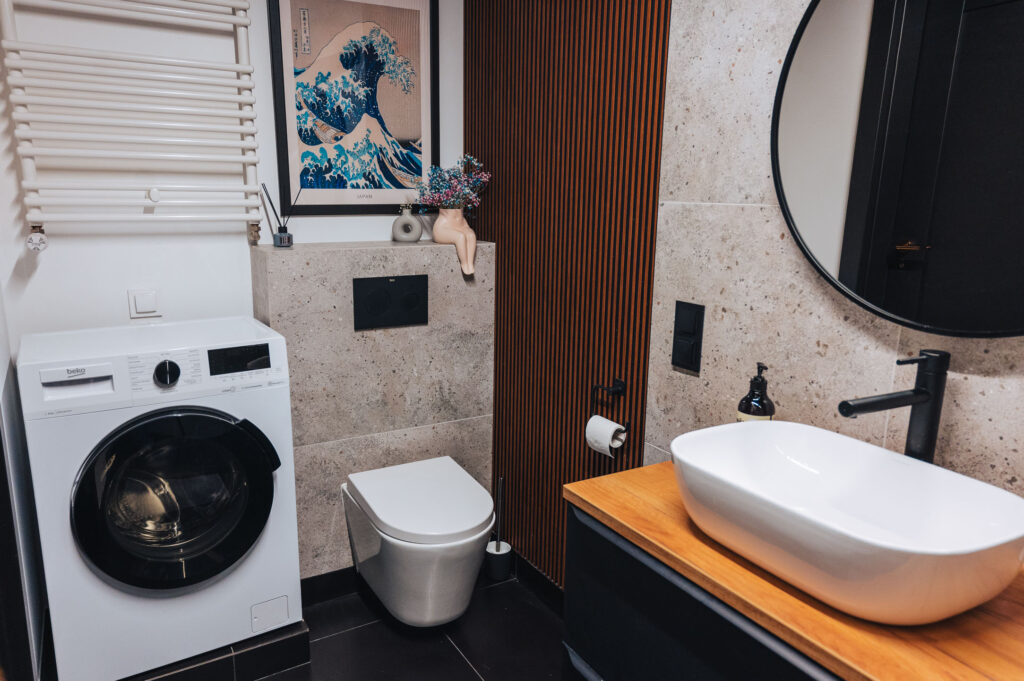 Ferienwohnung Breslau Badezimmer